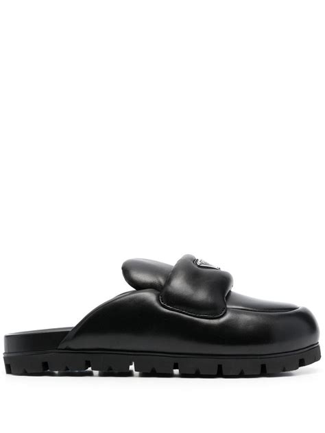 prada clogs sale|Prada lug sole padded mules.